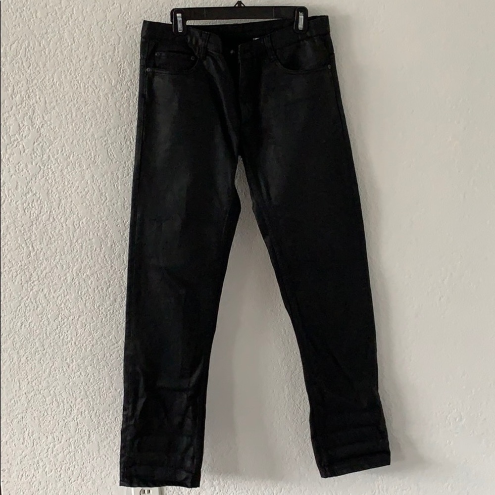 Marc by Marc Jacobs black waxed denim